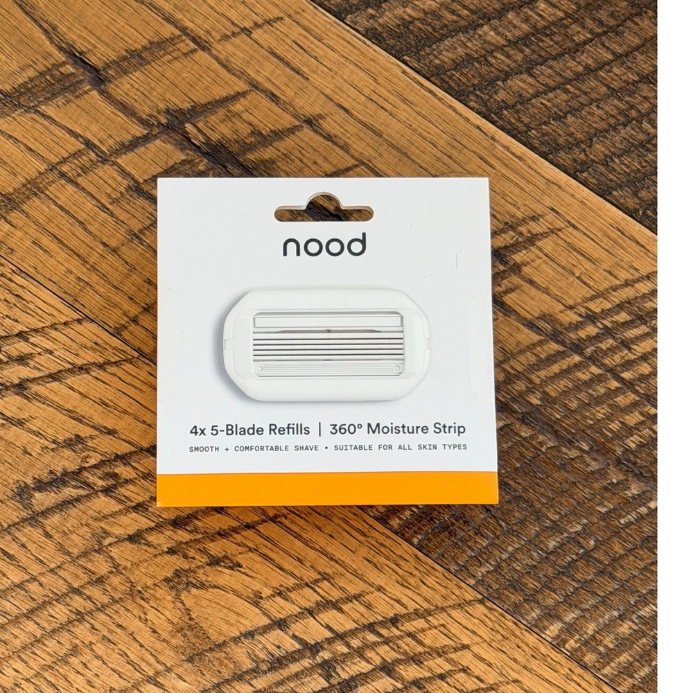 Nood‎ 5-Blade Razor Refills 4-Pack 360 Moisture Strip Replacement Heads